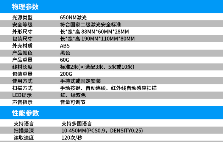 ScanHome SH-500-1D(Y)一維激光掃描模組(圖16)