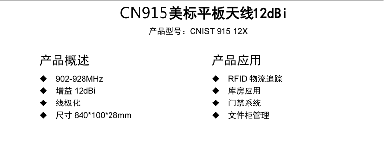 CNIST 12dbi天線(圖1)